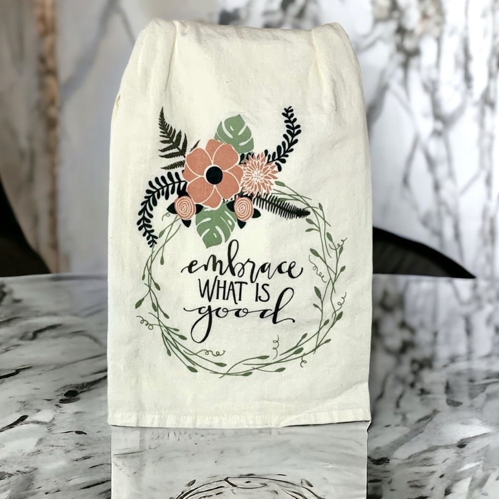 Primitives by KATHY Tea Towel Embrace What is Good - Picture 6 of 6